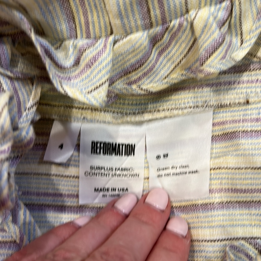 Ruffle Reformation mini dress - Picture 5 of 7